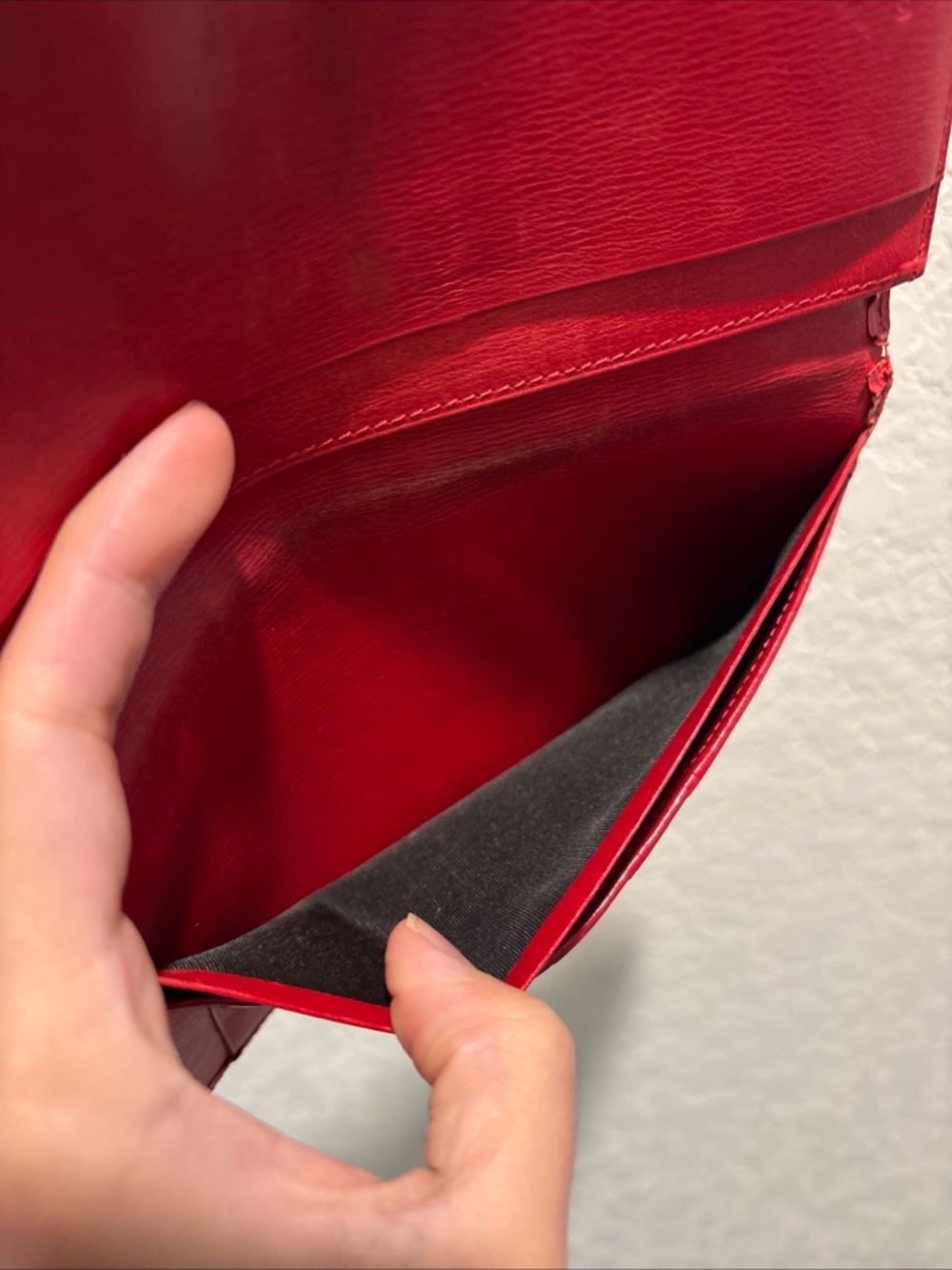 Louis Vuitton Malletier Long Bifold Wallet Red Epi Leather - Picture 7 of 15
